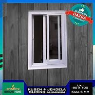 Jendela Aluminium Sliding Coklat